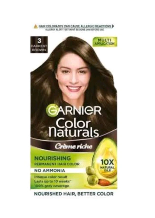 Garnier color naturals (3 Dark Brown) 