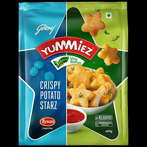 g Yummiez Crispy Potato Starz 400 g.