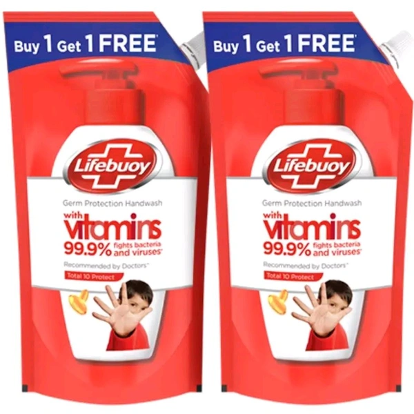 Lifebuoy Handwash  - 675ml+675ml.Free