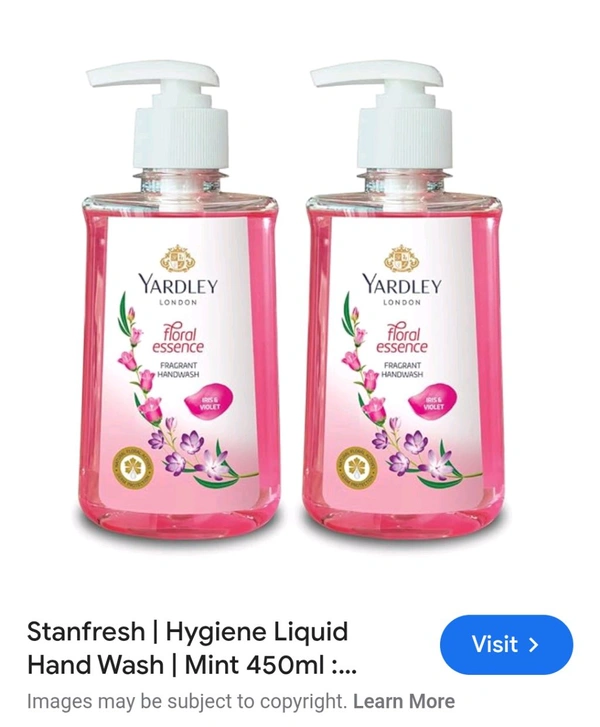 Yardley London (Iris&Violet) Handwash - 200ml.+200ml.Free