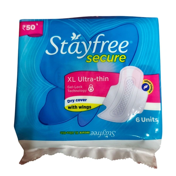 Stayfree Secure XL Ultra thin - 280mm, 6 Pads