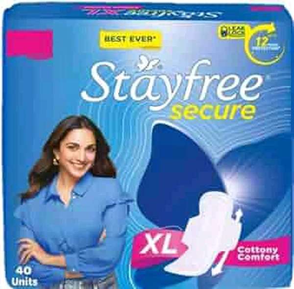 Stayfree Secure XL - 274mm, 40 Pads