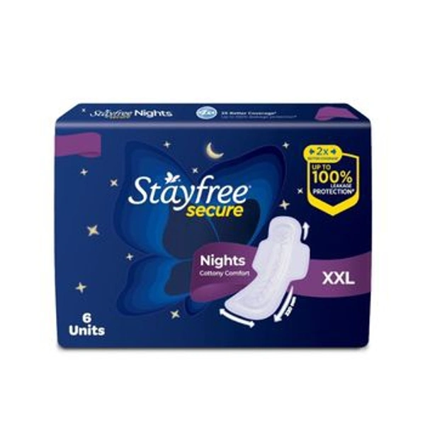 Stayfree Secure Night XXL - 6 Pads, 320mm