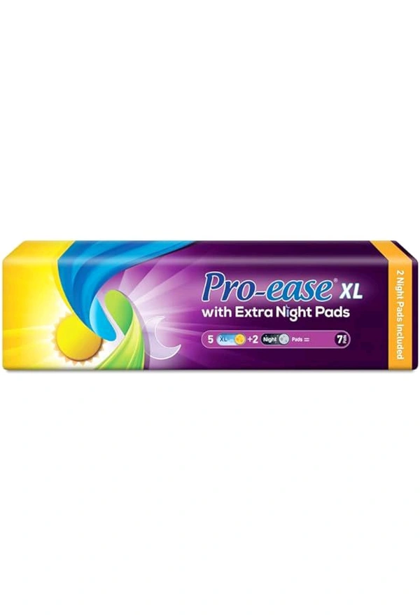 Pro Ease XL Night  - 7 Pads, 75Mm
