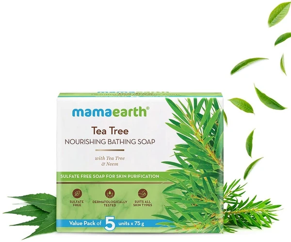 Mamaearth Tea Tree Nourishing Bathing Soap With Tea Tree and Neem for Skin Purification (Tea Tree)