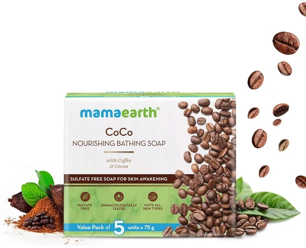 Mamaearth CoCo Nourishing Bathing Soap with Coffee & Cocoa – 375gm