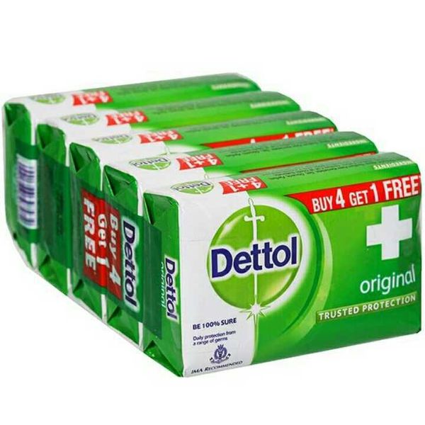 Dettol Original Soap ,(Buy 4 Get 1 free) 4×125g