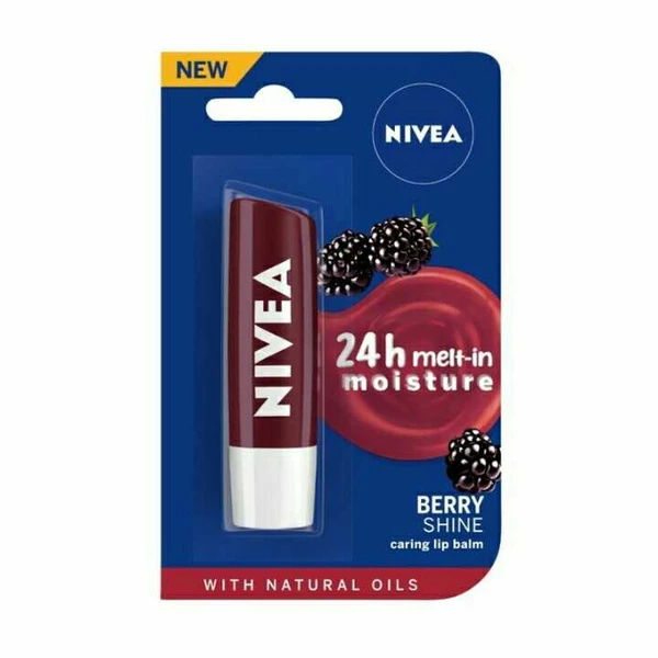 Nivea Lip Balm ,Black Berry Shine ,4.8g