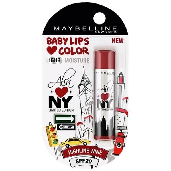 Maybelline New York Baby Lips Color - Alia Loves New York, 4 g Highline Wine