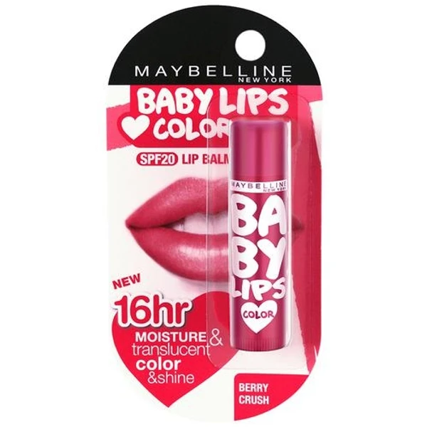 Maybelline New York Baby Lips Lip Balm, 4 g Berry Crush