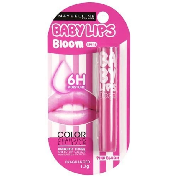 Maybelline New York Baby Lips Colour Changing Lip Balm, 1.7 g Pink Bloom