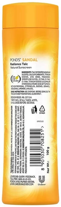 Ponds Sandel Redice Talcum Powder, 100gm