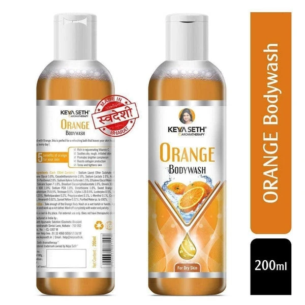 Keya Seth Aromatherapy Orange Body wash Keya Seth Aromatherapy Orange Bodywash with Orange Essential Oil & Vitamin C for Dry Skin – Refreshing, Hydrating Skin Conditioner