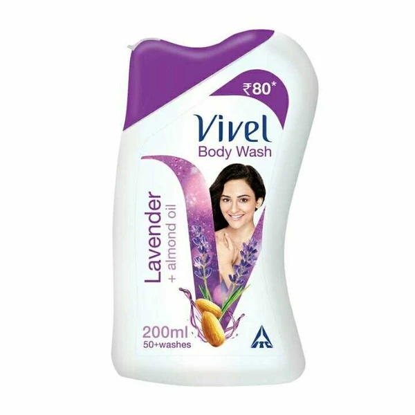 Vivel Body Wash 200ml Vivel Lavender Almond Oil Body Wash, 200ml