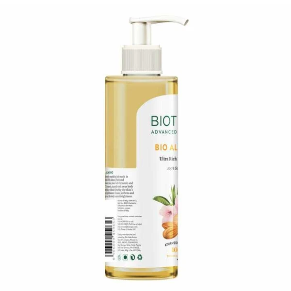 Biotique Almond Oil Ultra Rich Body Wash, Botanical Extracts, 200 ml