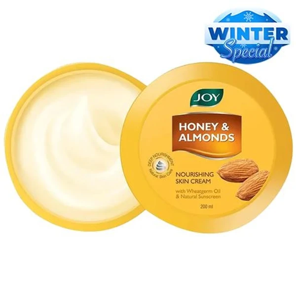 Joy Honey & Almonds Nourishing Skin Cream - With Wheatgerm Oil & Natural Screen, 200 ml