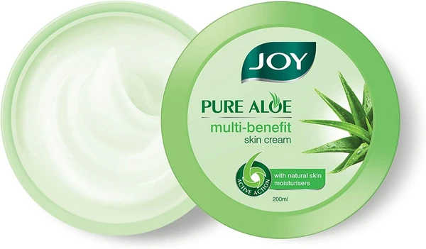 Joy Pure Aloe Multi Benefit Aloe Vera Moisturisers Cream Joy Pure Aloe Multi Benefit Aloe Vera Moisturisers Skin Cream, For Normal to Oily Skin 200 ml