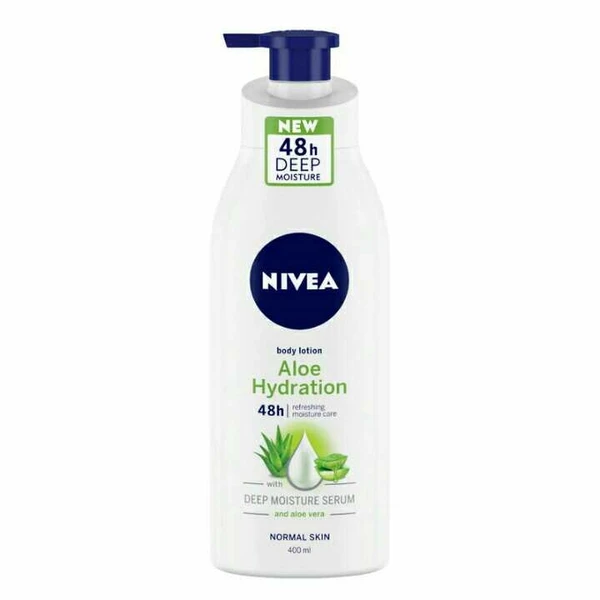 NIVEA Body Lotion, Aloe Hydration, with Aloe Vera, for Men & Women, 400 ml