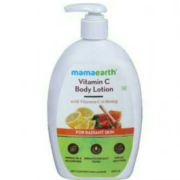 MamaEarth Vitamin C & Honey Body Lotion For ReDiant Skin 400ml