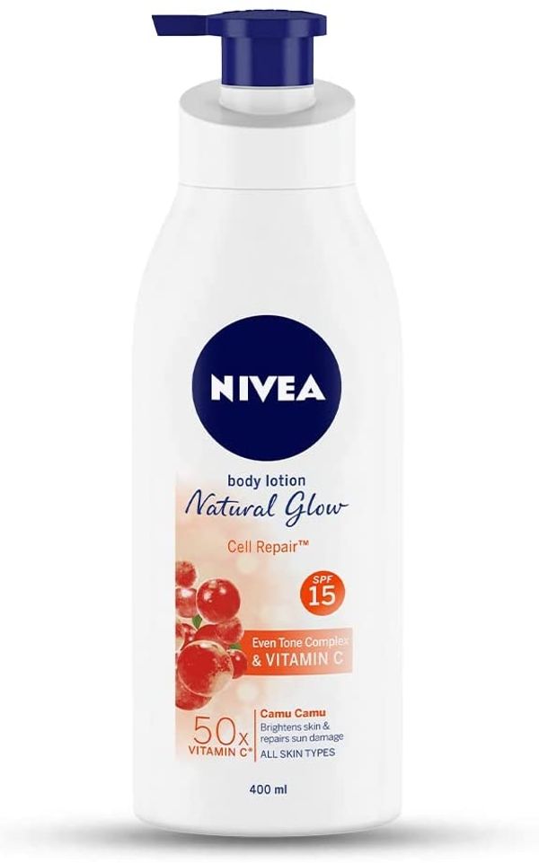 NIVEA Body Lotion, Extra Whitening Cell Repair SPF 15, For All Skin Types,400ml
