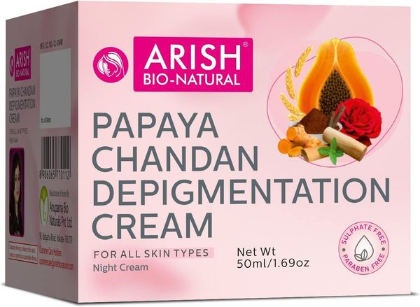 ARISH BIO-NATURAL Papaya Chandan Depigmentation Cream 50gm