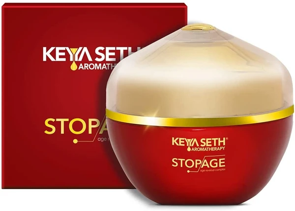 Keya Seth Aromatherapy, Stopage-Age Reversal Treatment-Control Wrinkles, Rejuvenating, Night Cream 50gm
