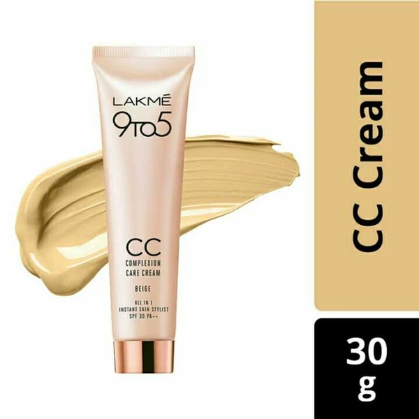 Lakme 9 To 5 Complexion Care Face CC Cream SPF 30 PA++ - Beige (1) (30g)