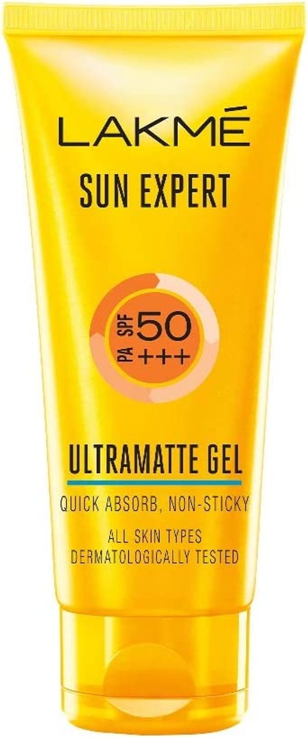 LAKMÉ Sun Expert SPF 50 PA+++ Ultra Matte Gel Sunscreen, Blocks Upto 97% Harmful Sunrays, 100 g