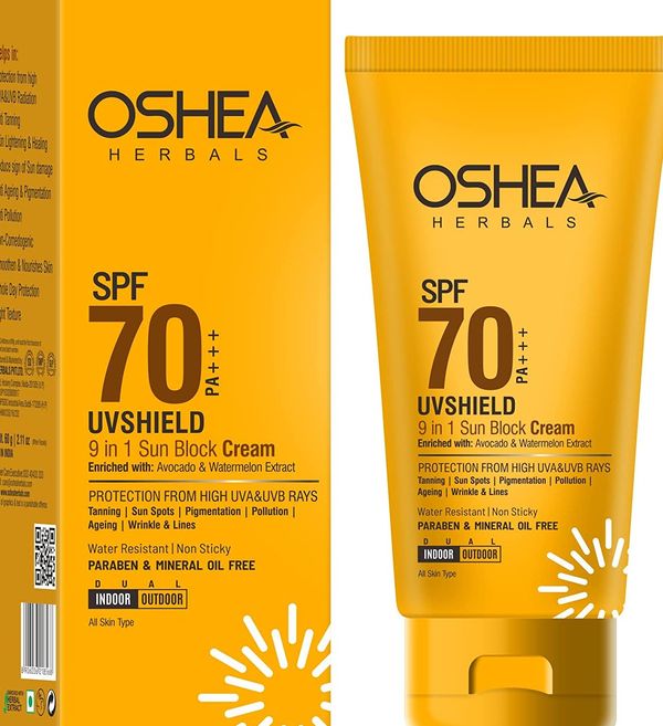 Oshea Herbals UVSHIELD 9 In 1 Sun Block Cream SPF-70 PA+++