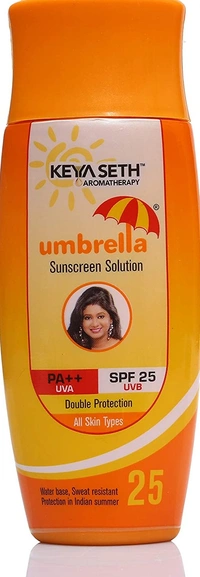 KEYA SETH AROMATHERAPY, DEVICE OF DROP Umbrella Liquid Sunscreen Solution SPF 25 with, 100 ml, Large