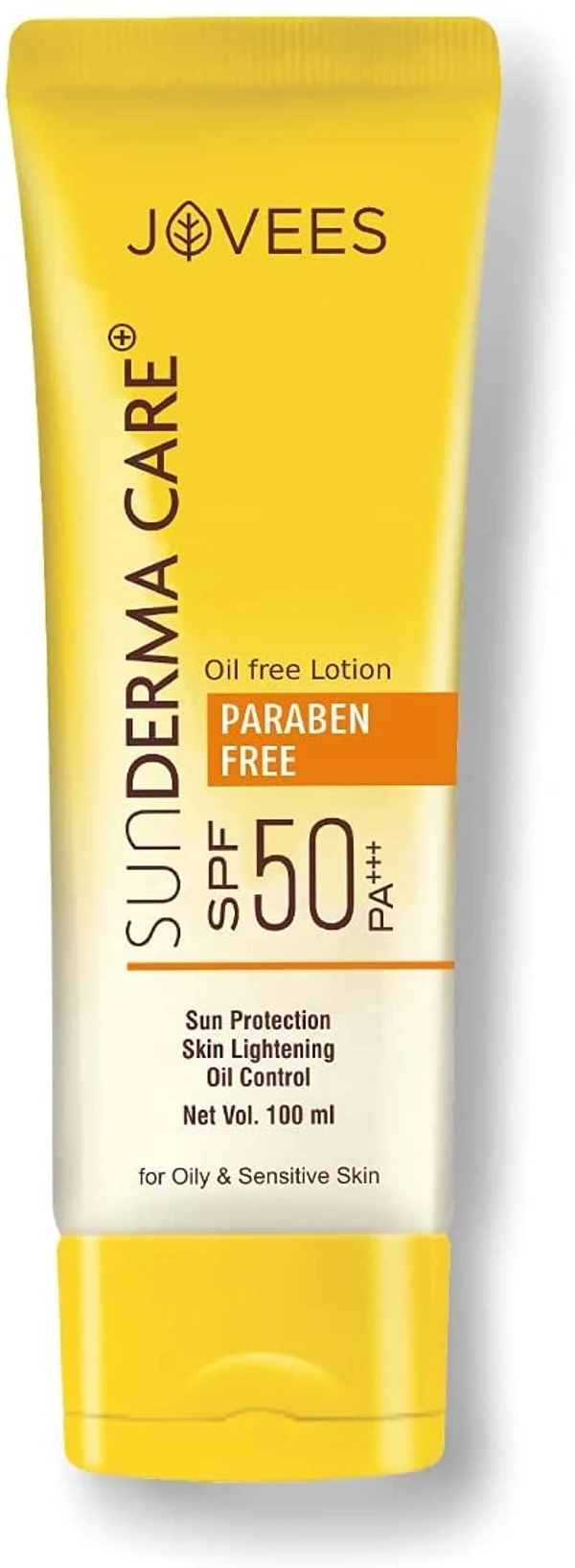 Jovees Herbal Sun Derma Care Sunscreen SPF 50 PA+++, 100 ml| 