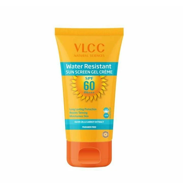 VLCC Water Resistant Sunscreen Gel Creme, SPF 60, 100g