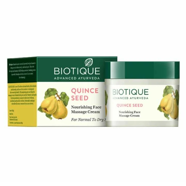 Biotique Bio Quince Seed Nourishing Face Massage Cream For Normal To Dry Skin, 50G