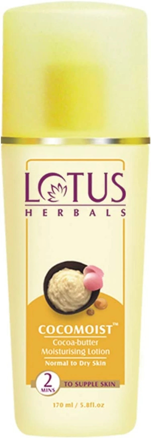 Lotus Herbals Cocomoist Cocoa Butter Moisturising Lotion, 170ml
