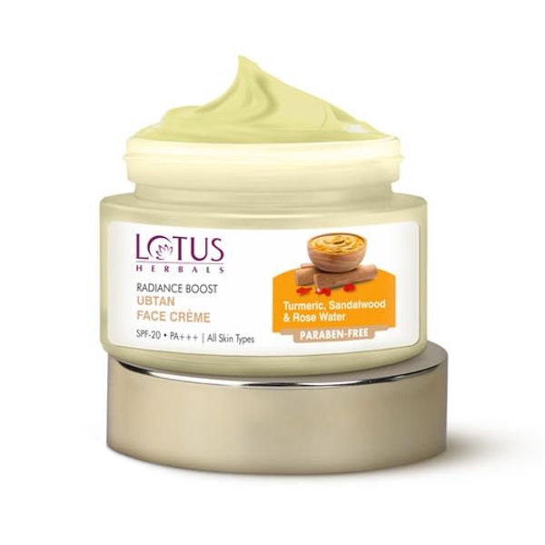 Lotus Herbals Radiance Boost Ubtan Face Cream SPF 20 (50gm)