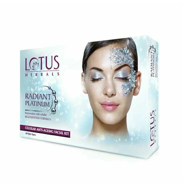 Lotus Herbals Radiant Platinum anti ageing facial kit , 37g×4