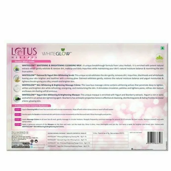 Lotus Insta White Glow Facial kit ,(pack 1) 40gm