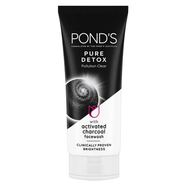 PONDS Pure Detox Anti-Pollution Purity With Activated Charcoal Face Wash (100 g)