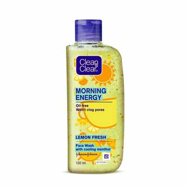 Clean & Clear Morning Energy Lemon Fresh Face Wash, Yellow, 100 ml