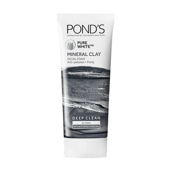Ponds Pure White Mineral Clay Anti Pollution Purity Face Wash Foam, 90 g