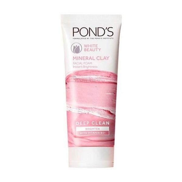 Ponds White Beauty Mineral Clay Instant Brightness Face Wash Foam, 90 g