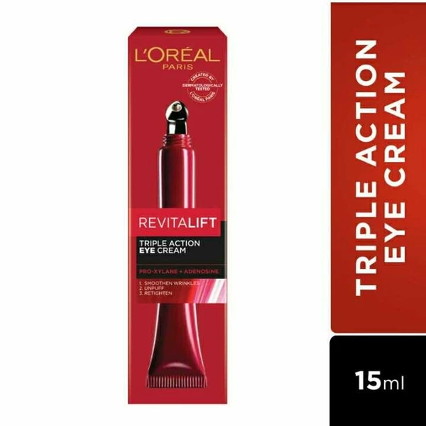 L'Oreal Paris Revitalift Triple Action Eye Cream, 15 ml