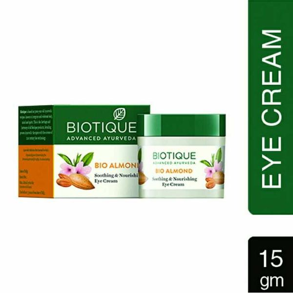Biotique Bio Almond Soothing And Nourishing Eye Cream, 15g