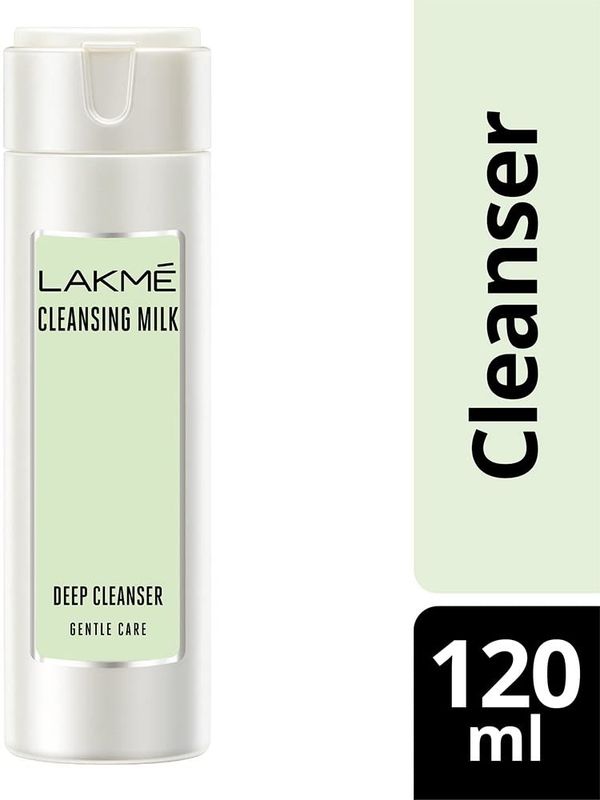 Lakme Gentle & Soft Deep Pore Cleanser, With Avocado, Removes Makeup And Impurities, Cleansing Milk For Soft And Glowing Skin, 120