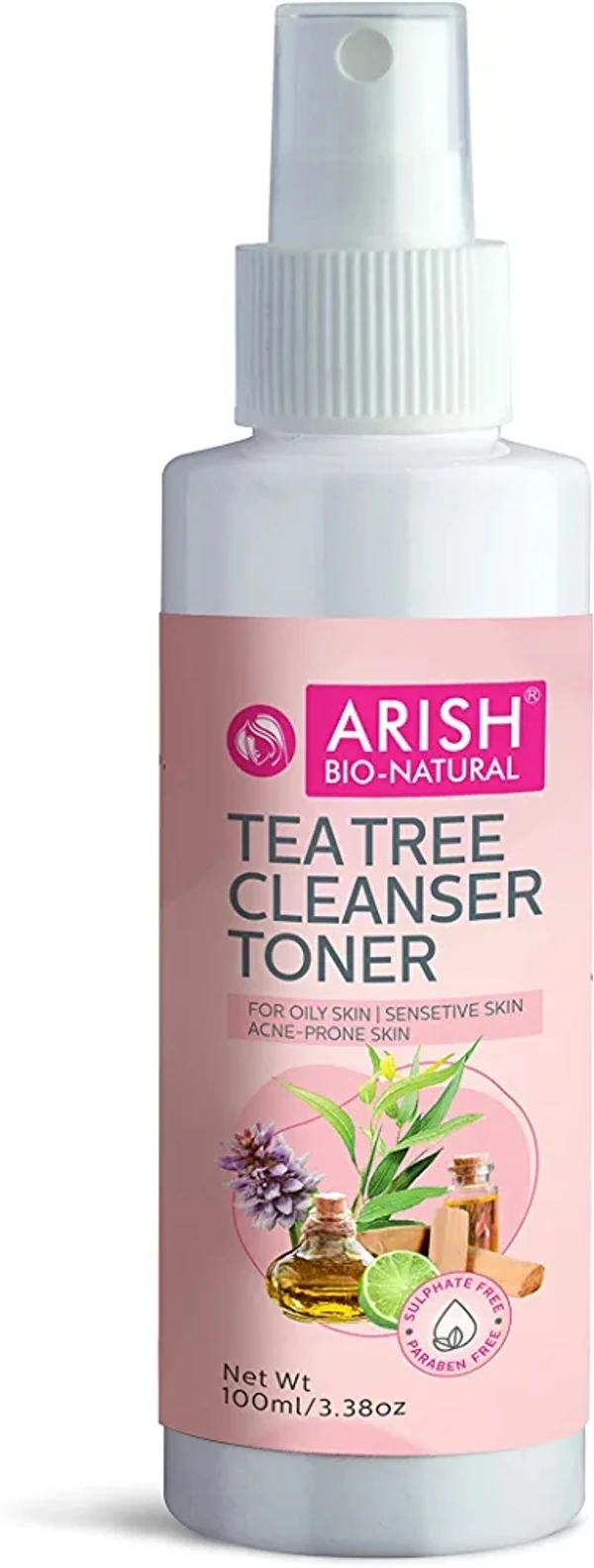 ARISH BIO-NATURAL Tea Tree cleanser Toner Men & Women (100 ml)