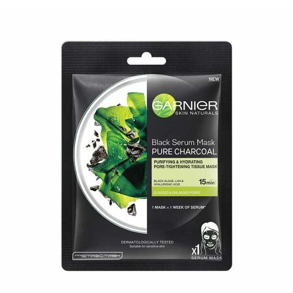 Garnier Skin Naturals Black Serum Mask Pure Charcoal (28g)
