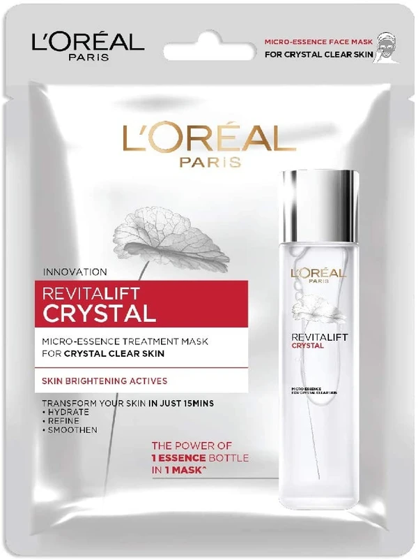 L'Oreal Paris Revitalift Crystal Micro-Essence Sheet Mask (25g, 25 g)