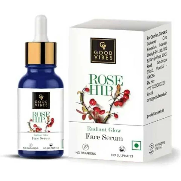 Good Vibes Rose Hip Radiant Glow Face Serum, 10 ml