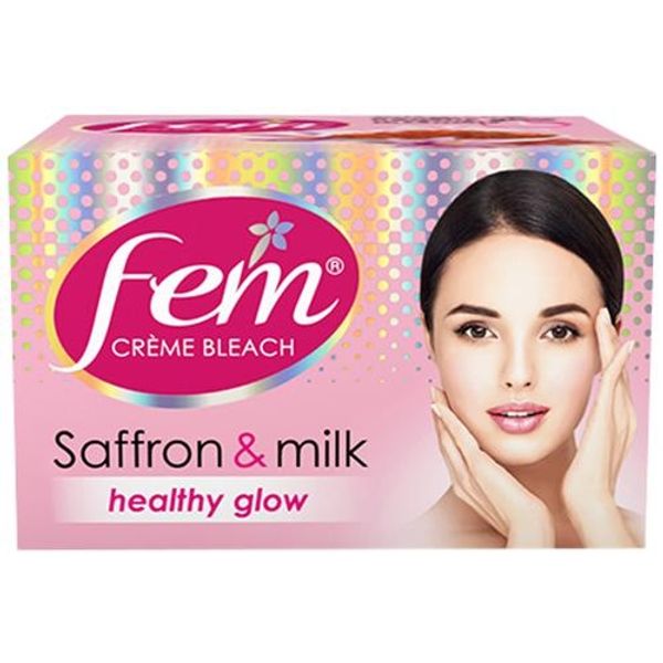 Fem Salon Professional Cream Bleach Saffron & Milk ,314g
