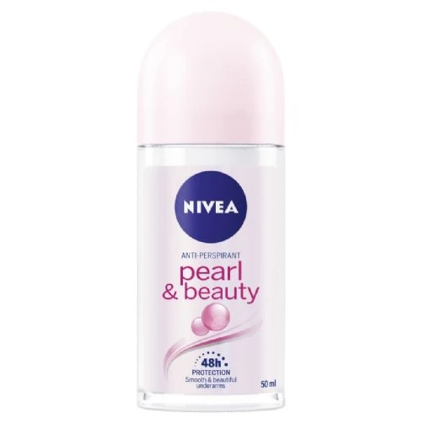 NIVEA Deodorant Roll On, Pearl & Beauty, 50ml